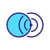 Checking the view of the vector icon. Isolated contour symbol illustration