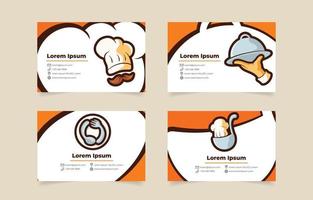 Chef Business Card Design Template vector