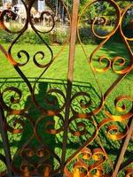 A close up of a fence photo