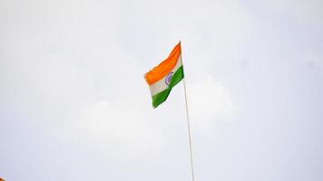 imagen de la bandera india en sky hd foto