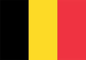 Belgium flag, flag of Belgium vector illustration