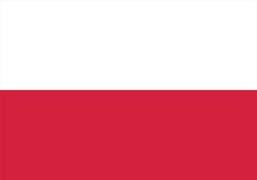 Poland flag, flag of Poland vector illustration