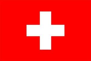 Switzerland flag, flag of Switzerland high quality vector