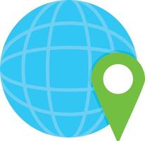 Worldwide Location Flat Icon vector