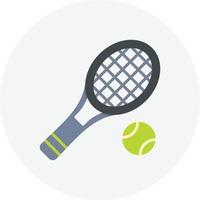 Tennis Flat Circle vector