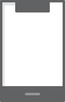 Smartphone Flat Greyscale vector