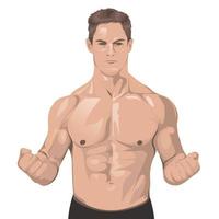 man fitness vector