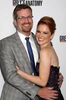 LOS ANGELES, SEP 28 - Peter Lanfer, Sarah Drew at the Grey s Anatomy 200th Show Party at The Colony on September 28, 2013 in Los Angeles, CA photo