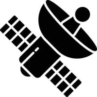 icono de glifo satelital vector