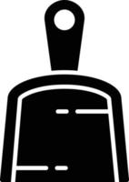 Dustpan Glyph Icon vector