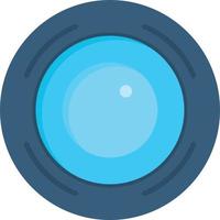 Camera Lens Flat Icon vector