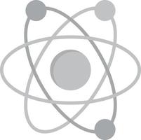 Atom Flat Greyscale vector