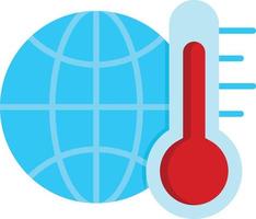 Global Warming Flat Icon vector