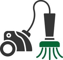 Vacuum Cleaner Glyph Two Color vector