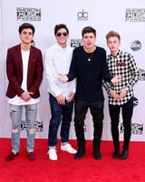 LOS ANGELES, NOV 23 - Sammy Wilk, Jack Johnson at the 2014 American Music Awards, Arrivals at the Nokia Theater on November 23, 2014 in Los Angeles, CA photo