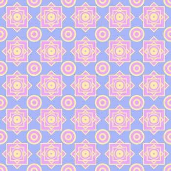 Square and circle seamless pattern, pastel color seamless pattern vector