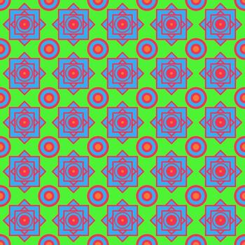 patrón sin costuras cuadrado y circular, patrón sin costuras de color pastel vector