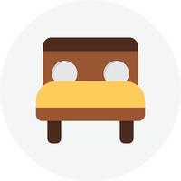 Bed Flat Circle vector