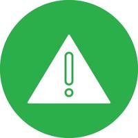 Warning Sign Glyph Circle Multicolor vector