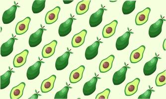 modern design avocado fruit pattern vector