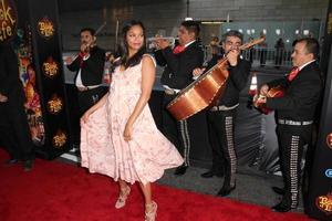 LOS ANGELES, OCT 12 - Zoe Saldana at the Book Of Life Premiere at Regal 14 Theaters on October 12, 2014 in Los Angeles, CA photo