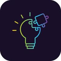 Problem Solving Gradient Icon vector