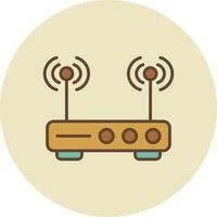 Router Filled Retro vector