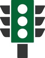 16 - Traffic Lights Glyph Two Color vector