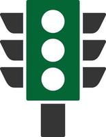 16 - Traffic Lights Glyph Two Color vector