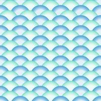 Illustrator vector of gradient green and blue seamless fish scale,abstract wave background