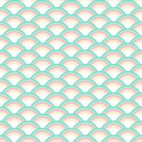 Illustrator vector of gradient pastel multicolor seamless fish scale,abstract wave background