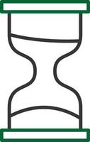 Hourglass Line Two Color vector