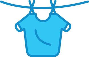 Laundry Line Filled Blue vector