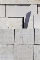 porous material on construction sites photo