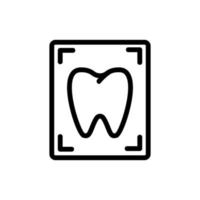 toothache icon vector. Isolated contour symbol illustration vector