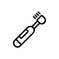 electric toothbrush icon vector outline illustration