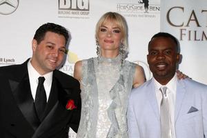 LOS ANGELES, OCT 1 - Ron Truppa, Jaime King, Delious Timothy Kennedy at the Catalina Film Festival, Saturday at the Casino on October 1, 2016 in Avalon, Catalina Island, CA photo