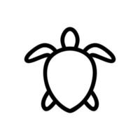 vector de icono de cráneo de mar. ilustración de símbolo de contorno aislado