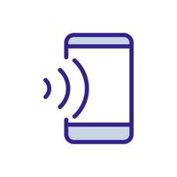 sound, phone icon vector. Isolated contour symbol illustration vector