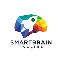 Brain Logo Design Vector Template