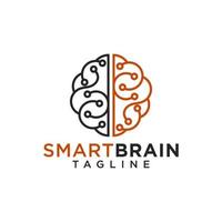 plantilla de vector de diseño de logotipo de cerebro