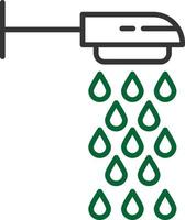 Shower Line Two Color vector