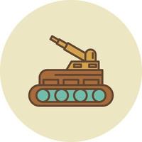 tanque lleno retro vector