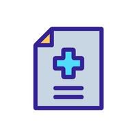 prescription for medicine icon vector. Isolated contour symbol illustration vector