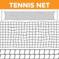 Tennis Net Pattern Vector. Volleyball Texture. Court Net Isolated. Horizontal Seamless. Rope Trap. Competition Game. Illustration vector