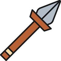Spear Line Filled vector