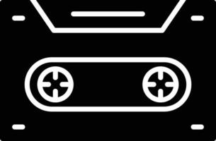 Cassette Glyph Icon vector