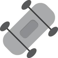 Snowboard Flat Greyscale vector