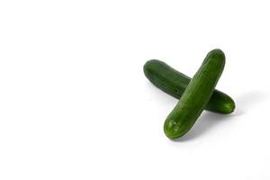 cucumbers isolated on white background photo