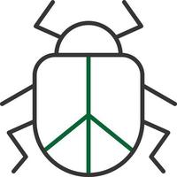 Beetle Line Two Color vector